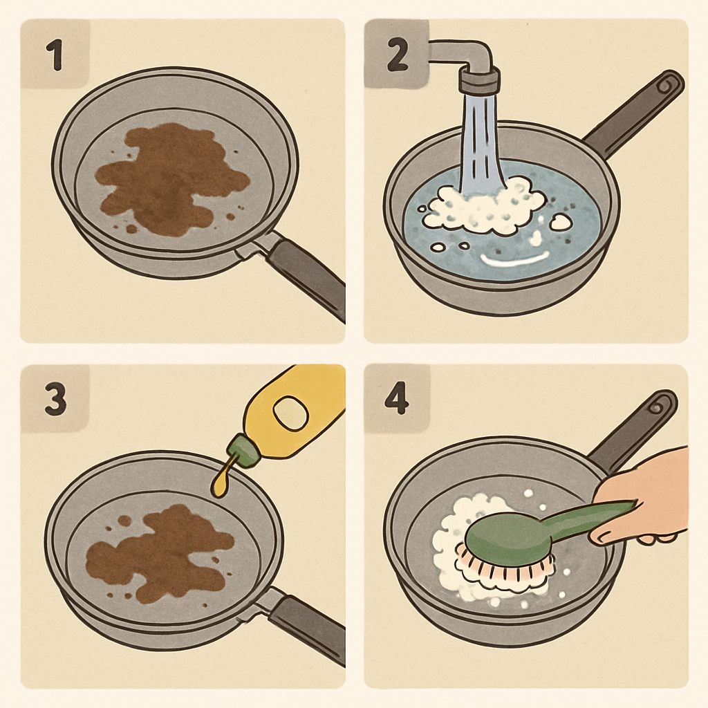 How to properly maintain a stainless steel frying pan