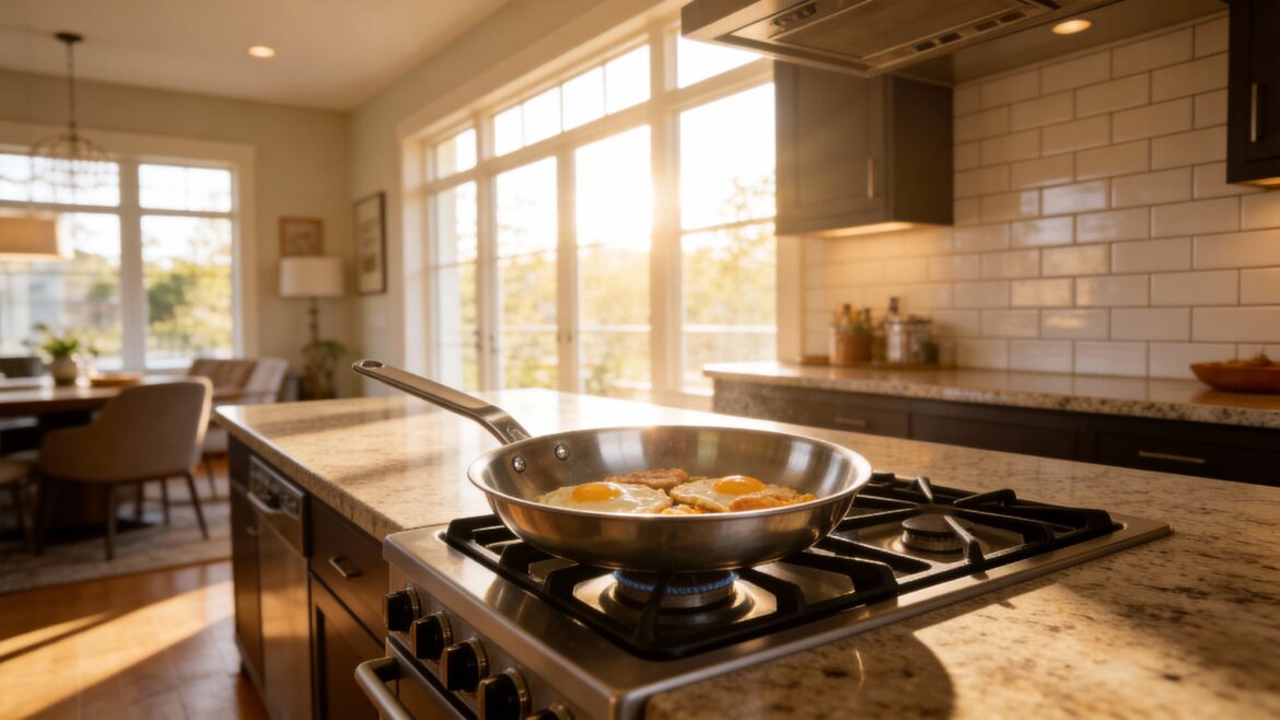 Best Stainless Steel Frying Pan for Glass Cooktops: No Scratches, Even Heating, Perfect for Home Cooks