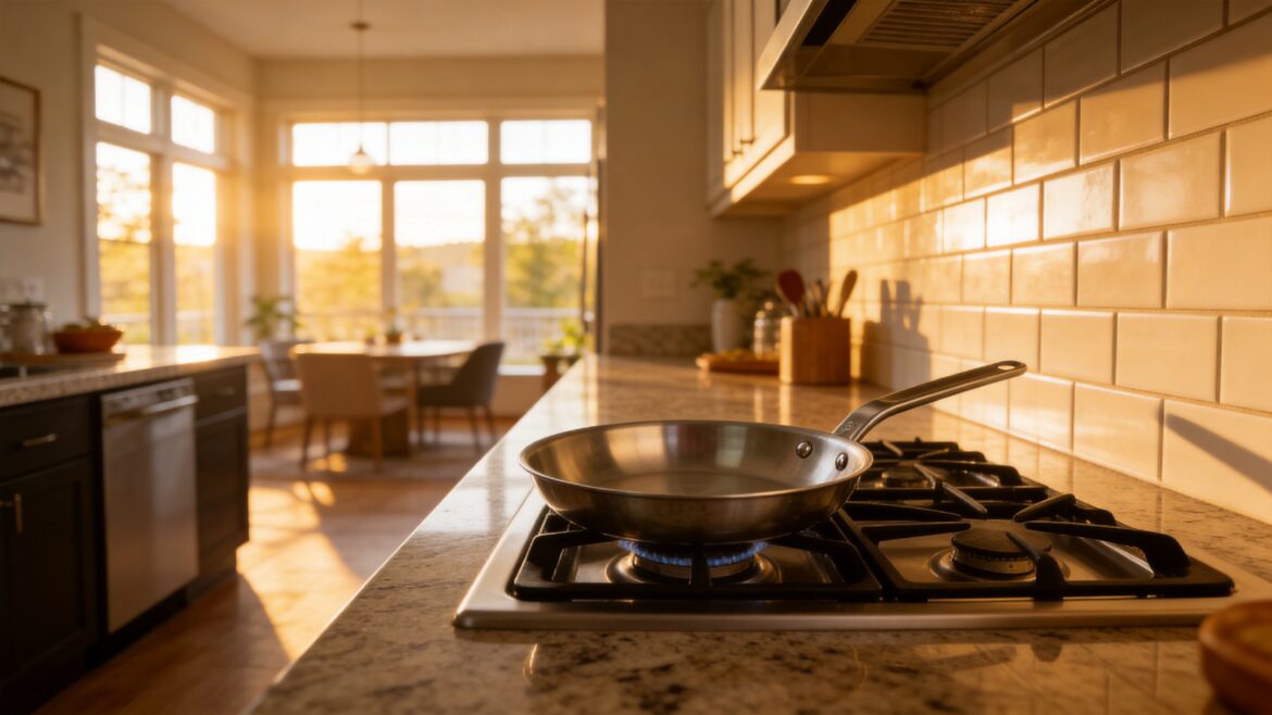 Easy to Clean Stainless Steel Frying Pan: Cut Down Kitchen Cleanup Time for Busy Home Cooks
